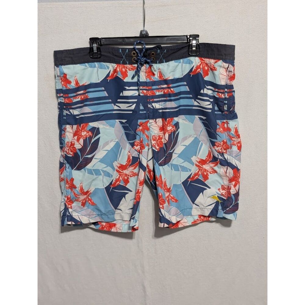 Tommy Bahama Relax Fit Hawaiian Style Bathing Suit Trunks Men's Size Large